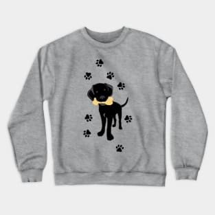 Cute Black Lab Puppy Crewneck Sweatshirt